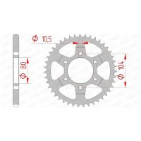Chain kit 525 XHR4 - 15/42-116 - Steel Standard Rear Sprocket Afam