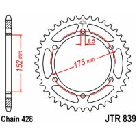 Chain Kit EK/JT 428ZVX 14/53 - Standard Rear Sprocket