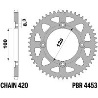 Chain Kit EK/PBR 420SR 11/50 - Ultra-Light Rear Sprocket
