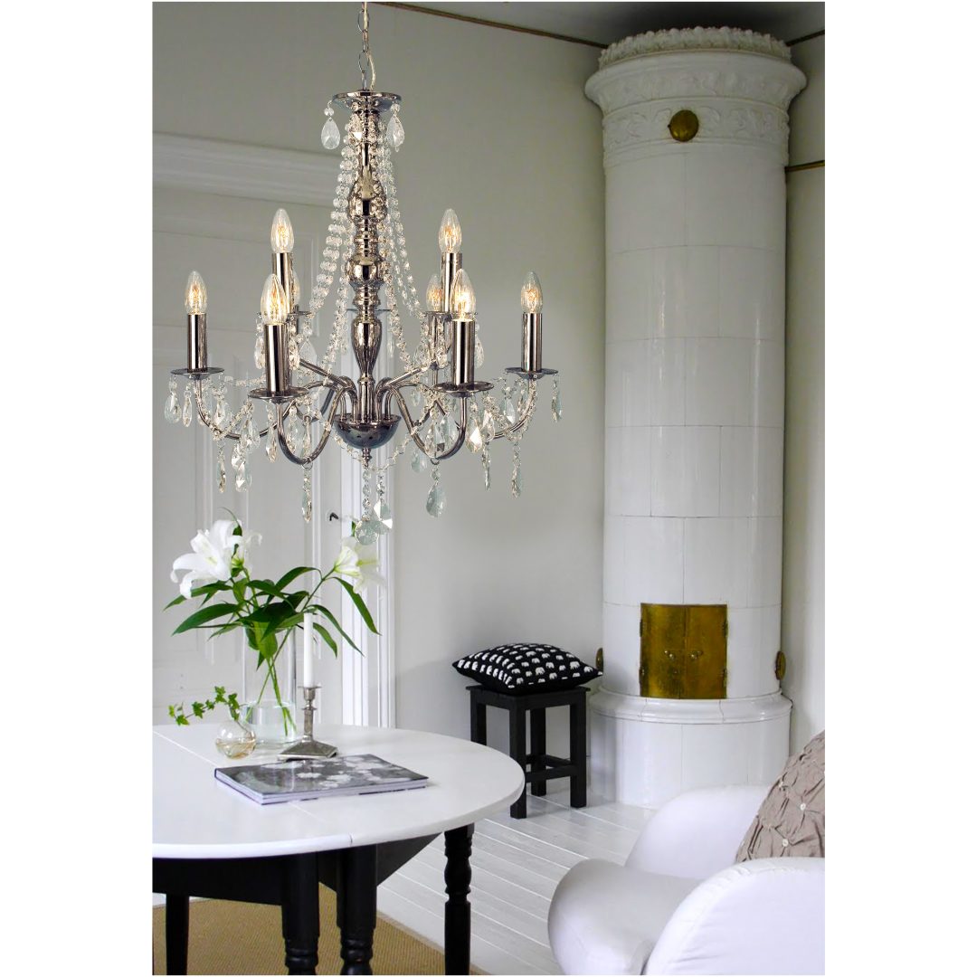 Chateau Lysekrone 9-armet, Krom ANETA HOME krom – billede 3