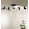 Cilindro Loftspot 5 Rak, Sort/Mat Messing ANETA HOME Sokkel LED Sort /Mat Messing – miniature 2