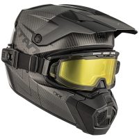 CKX Hjälm Titan AMS Matt Carbon + Eluppvärmda Brillor, M
