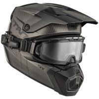 CKX Hjälm Titan AMS Pro Matt Carbon + Eluppvärmda Fotokrom. Brillor, XL