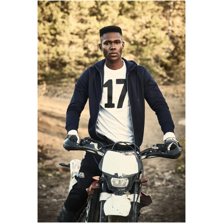 Collegejacka Overhead Marinblå Printer Essentials s – billede 6