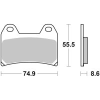 Competition Carbon Ceramic Brake pads - 07BB19RC Brembo