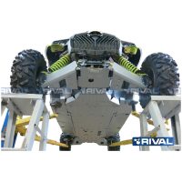 Complete skid plate - Aluminium 4mm Can-Am Maverick RIVAL