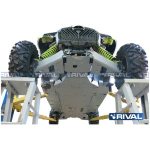 Complete skid plate - Aluminium 4mm Can-Am Maverick RIVAL