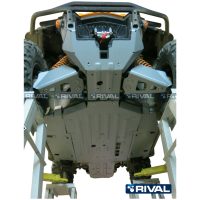 Complete skid plate kit - Aluminium Can-Am Commander RIVAL