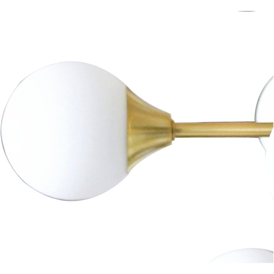 Cosmos Loftlampe 24-arm, Mat Messing/hvid ANETA HOME Mat Messing /Opalhvid – billede 4