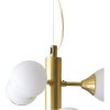 Cosmos Loftlampe 24-arm, Mat Messing/hvid ANETA HOME Mat Messing /Opalhvid – miniature 3