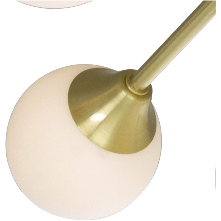 Cosmos Loftlampe Krokupph., Mat Messing/hvid ANETA HOME Sokkel G9 Mat Messing /Opalhvid – billede 2