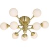 Cosmos Loftlampe Krokupph., Mat Messing/hvid ANETA HOME Sokkel G9 Mat Messing /Opalhvid – miniature 1