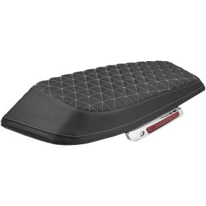 COVER SADDLEBAG TRI GRIPPER WHT STITCH