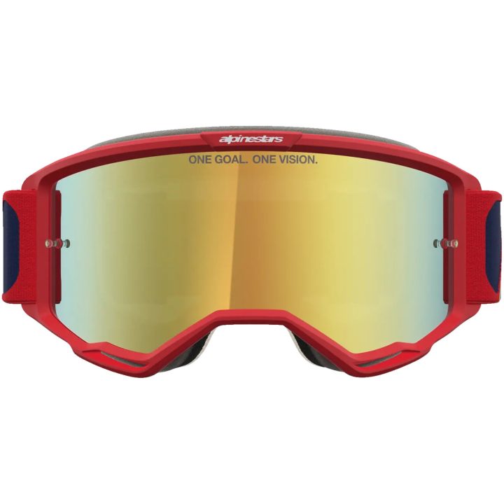 Crosbriller Vision 5 Drag Blå Rød Alpinestars – billede 3
