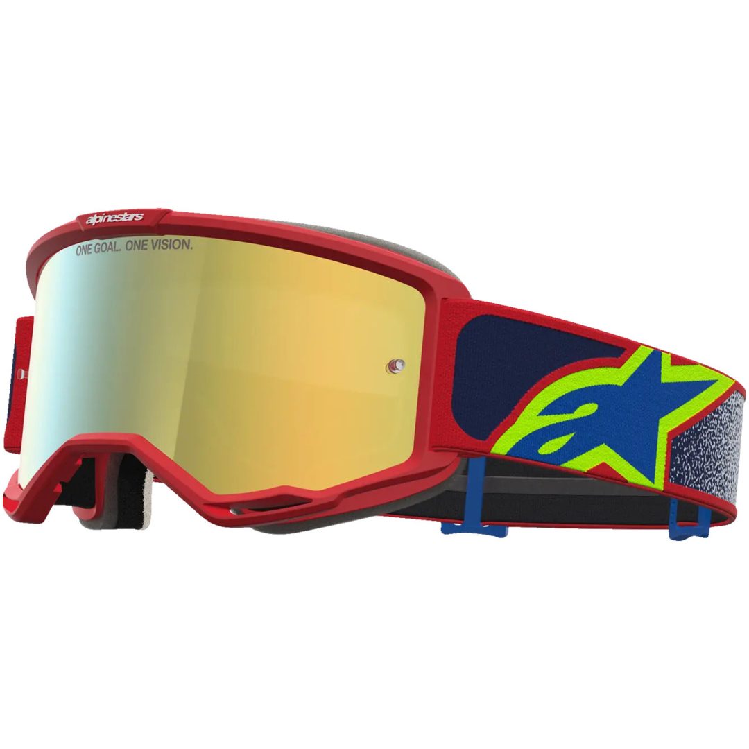 Crosbriller Vision 5 Drag Blå Rød Alpinestars