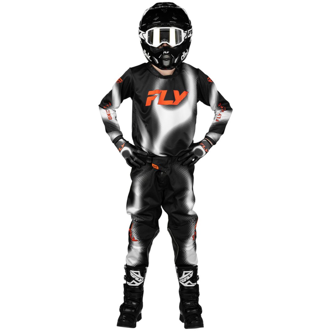 Crosbukser Børn Kinetic Torch Sort Orange Hvid FLY RACING 22 – billede 5