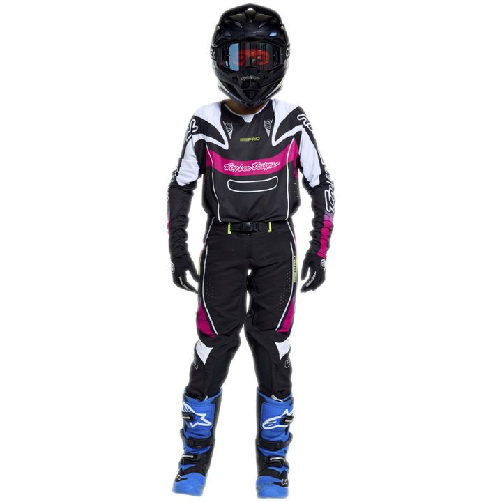Crosbukser Børn SE Pro Salvo Sort Hvid TROY LEE DESIGNS 18 – billede 3