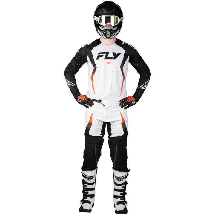 Crosbukser Evolution DST Bolt Hvid Sort Orange FLY RACING 30 – billede 5