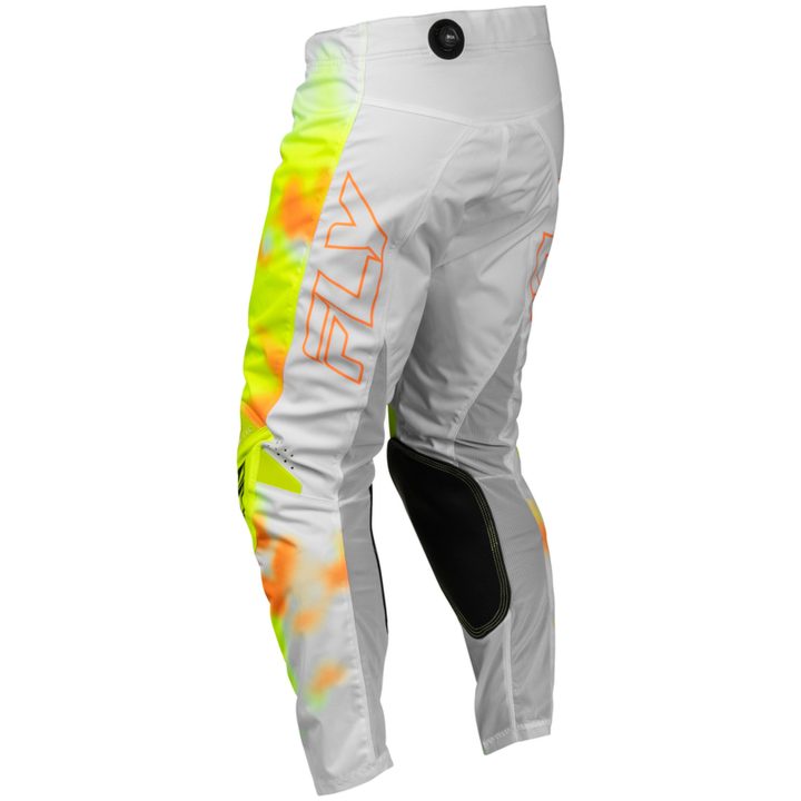 Crosbukser Kinetic Blur Hvid Neongul Orange FLY RACING 38 – billede 3