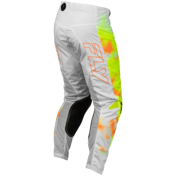 Crosbukser Kinetic Blur Hvid Neongul Orange FLY RACING 38 – billede 4