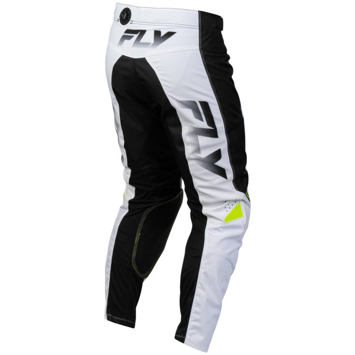 Crosbukser Kinetic Fade Hvid Sort Gul FLY RACING 30 – billede 4