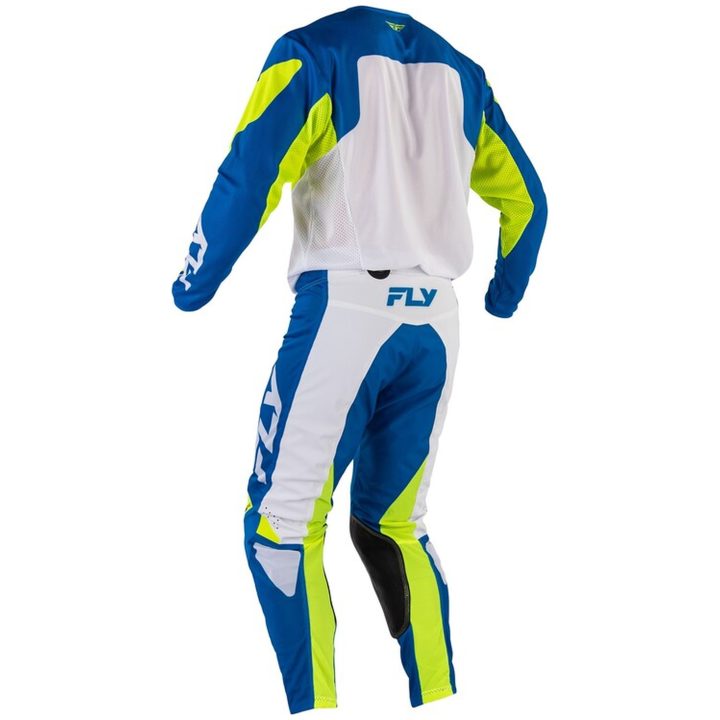 Crosbukser Kinetic Mesh Blå Neongul Hvid FLY RACING 30 – billede 4
