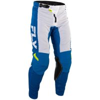 Crosbukser Kinetic Mesh Blå Neongul Hvid FLY RACING