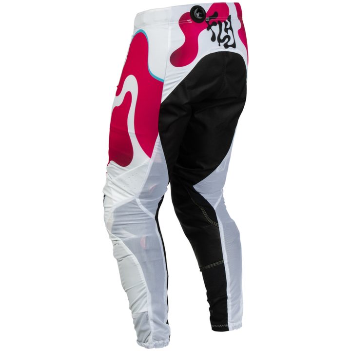 Crosbukser Lite Vibe BOA Hvid Pink Blå FLY RACING 34 – billede 3
