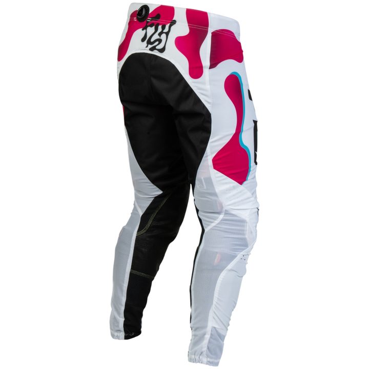 Crosbukser Lite Vibe BOA Hvid Pink Blå FLY RACING 34 – billede 4
