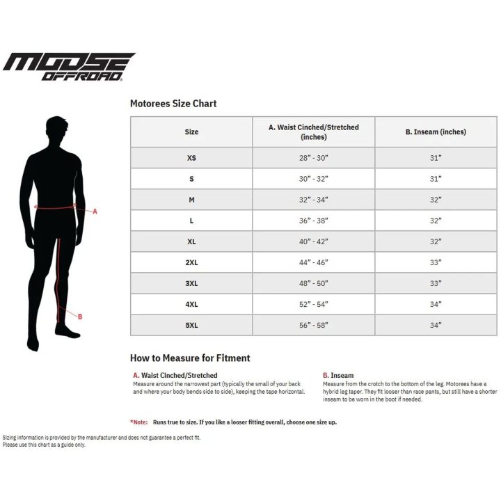 Crosbukser Motorees Sort MOOSE RACING – billede 6