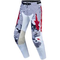 Crosbukser Racer Air Lone Grå Rød Hvid Alpinestars