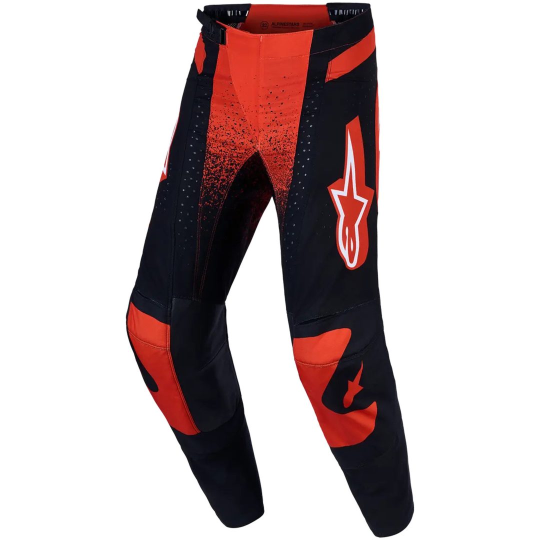 Crosbukser Techstar Swan Sort Rød Hvid Alpinestars 28