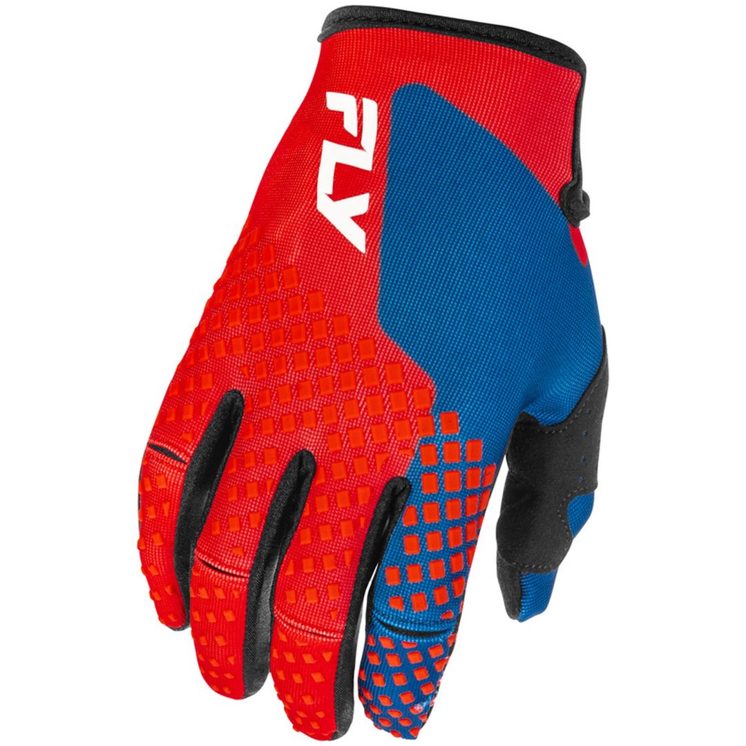 Croschandsker Kinetic Rød/Hvid/Blå FLY RACING XL