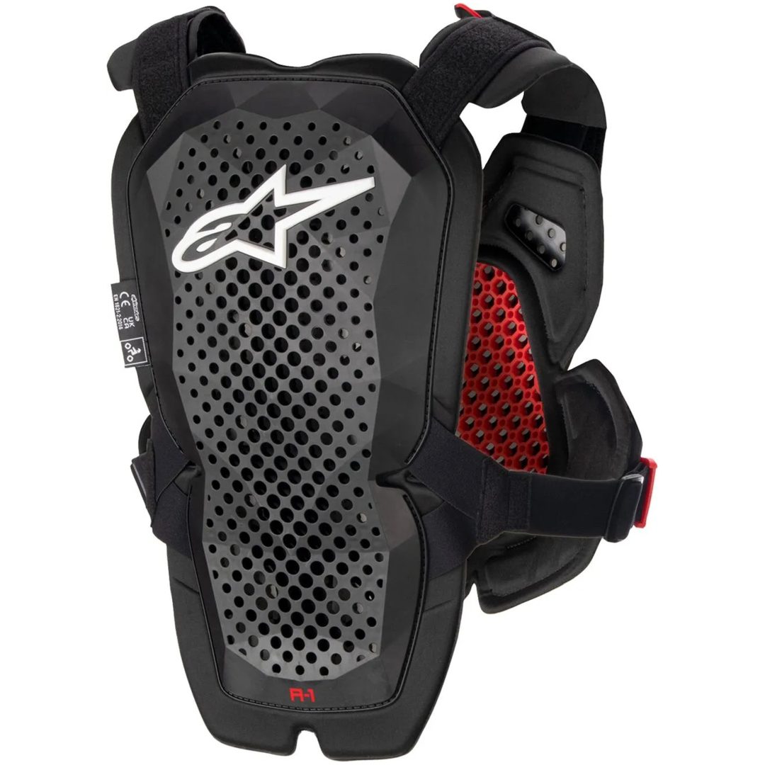Cross Brystbeskyttelse A-1 Sort/Rød/Grå/Antracit ALPINESTARS XL/2XL – billede 2