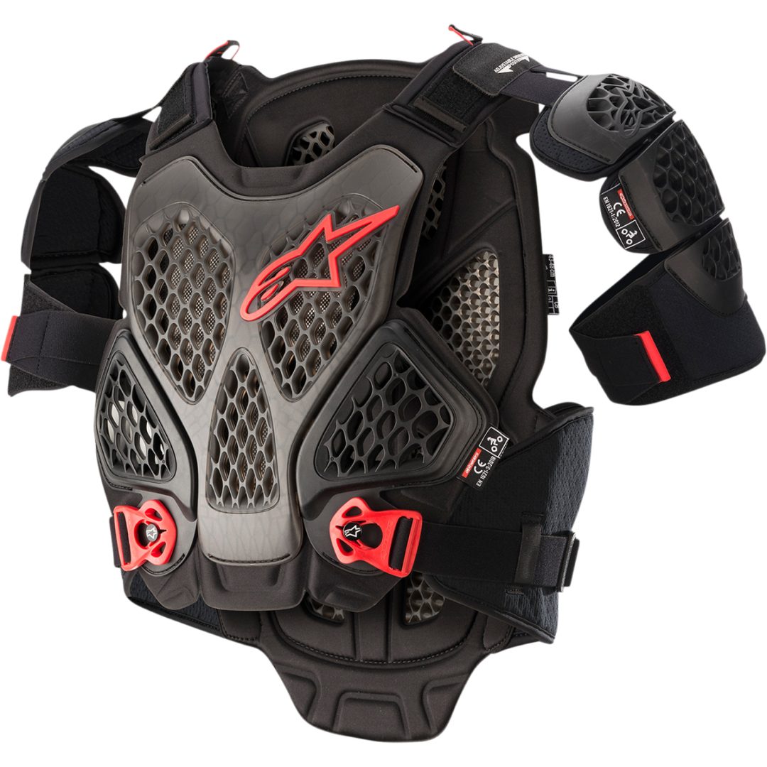 Cross Brystbeskyttelse A-6 Sort/Grå/Rød/Antracit ALPINESTARS XS/Small