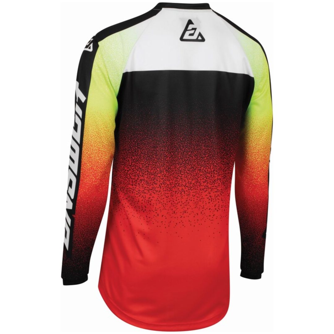 Cross Jersey A22 Prism Syncron Rød/Sort/Gul Medium – billede 2