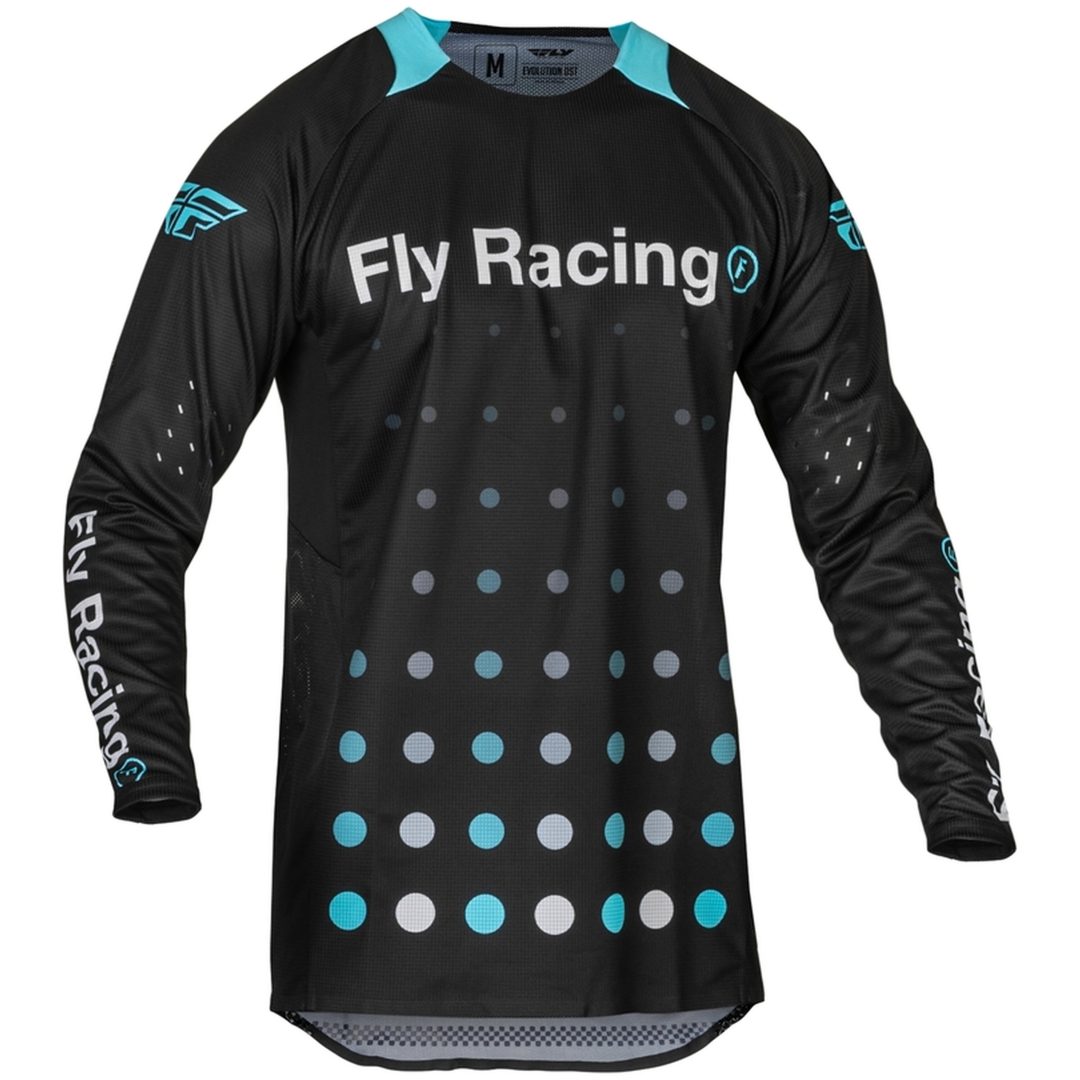 Cross Jersey Evolution Dst Strobe Sort/Elektrisk Blå FLY RACING M