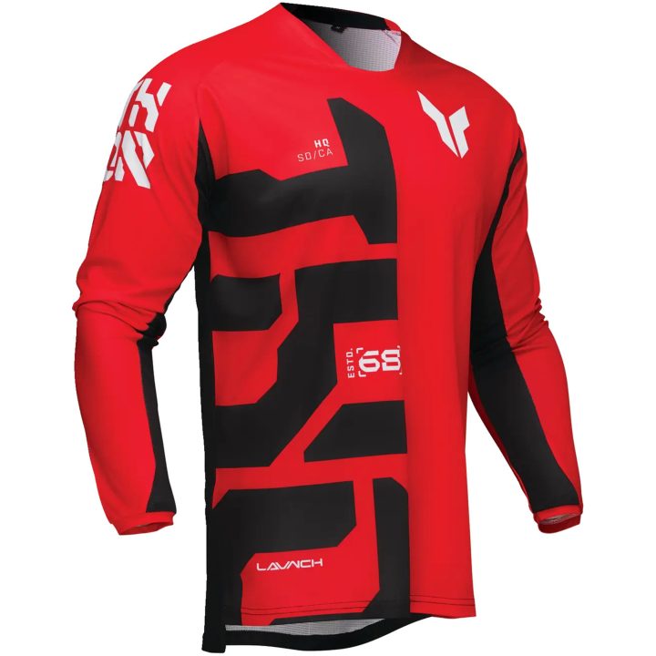 Cross Jersey Forge Launchmode Sort/rød/hvid THOR Medium – billede 3