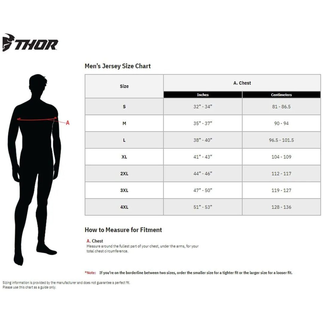 Cross Jersey Forge Launchmode Sort/rød/hvid THOR Medium – billede 5