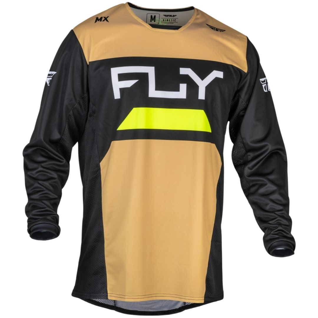 Cross Jersey Kinetic Reload Khaki/sort/hi-vis FLY RACING Small