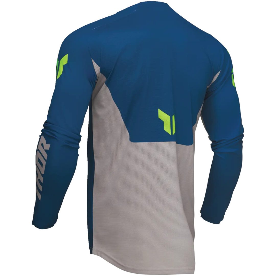 Cross Jersey Launchmode Forge Blå/fluorescerende Gul/grå THOR Medium – billede 4