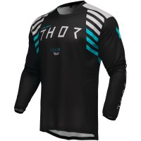 Cross Jersey Launchmode Zone Sort/Lysegrå/Sand/Turkis THOR
