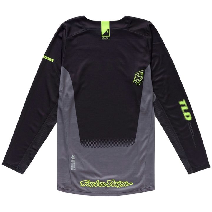 Cross Jersey Scout GP Pro Fade Out Sort TROY LEE DESIGNS Small – billede 2