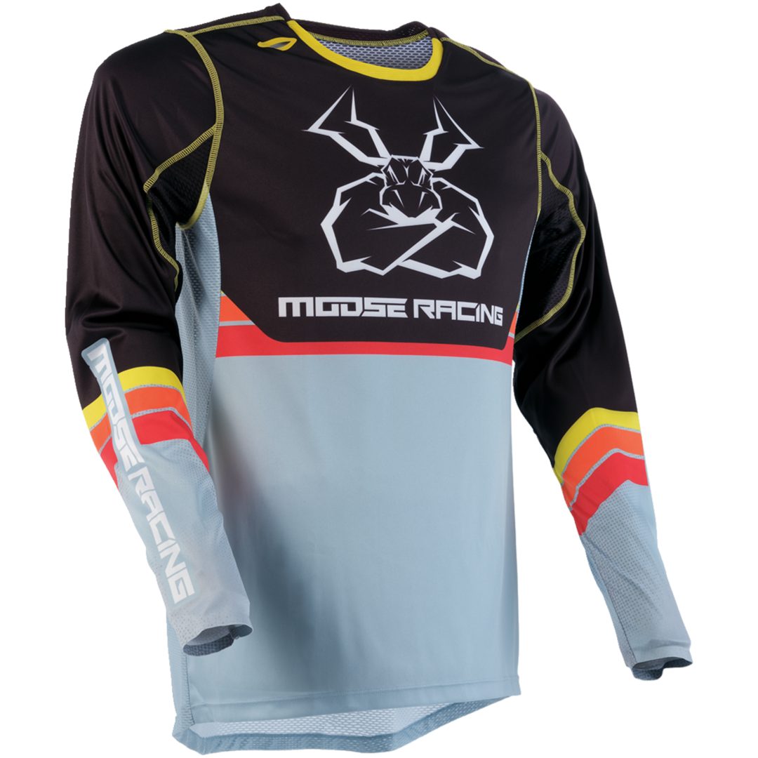 Cross Trøje Agroid Sort/Grå MOOSE RACING Medium