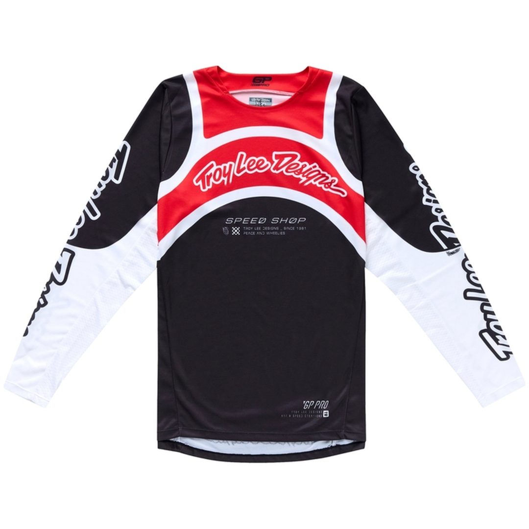 Cross Trøje GP Pro Swerve Sort/Rød TROY LEE DESIGNS Medium
