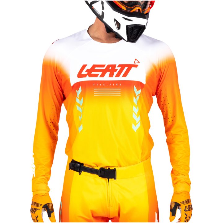Cross Trøje Moto 5.5 UltraWeld Orange Leatt S (US38/EU48) – billede 3