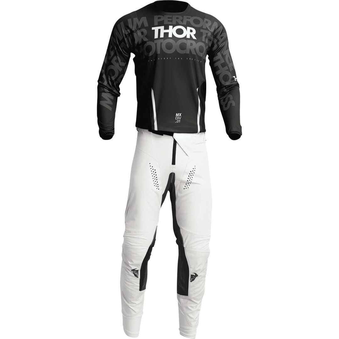 Cross Trøje Pulse Mono Sort/Hvid THOR Large – billede 4