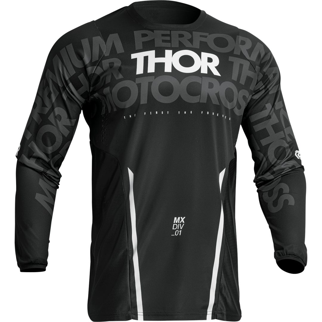 Cross Trøje Pulse Mono Sort/Hvid THOR Large