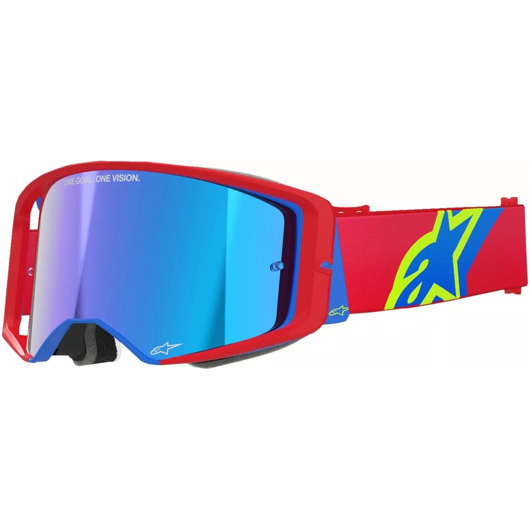 Crossbriller Supertech Corp Blå/rød ALPINESTARS En størrelse