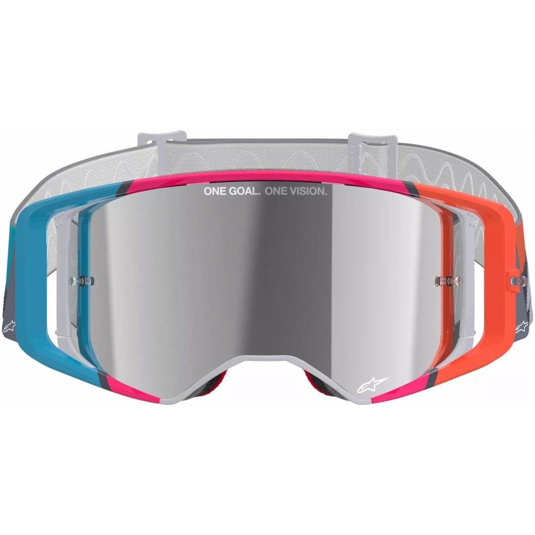Crossbriller Supertech Stream Grå/orange/pink/turkis/hvid ALPINESTARS En størrelse – billede 3